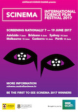 Poster for SCINEMA International Science Film Festival 2017