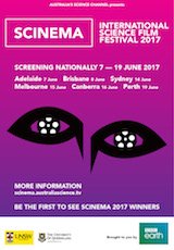 Poster for SCINEMA International Science Film Festival 2017